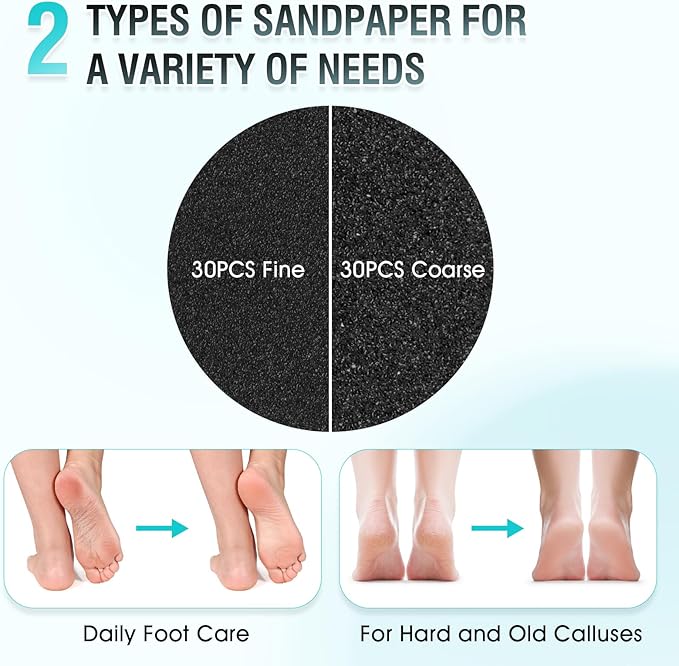 Electric Foot File Callus Remover: Adjustable Speed Feet File Grinder - Image 5