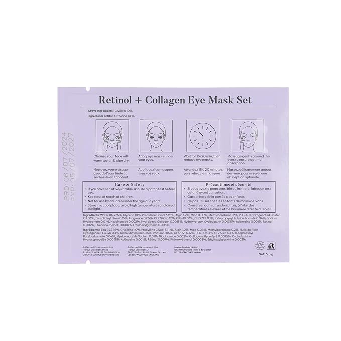 BLOOMORA Retinol & Collagen Under Eye Patches - Image 8