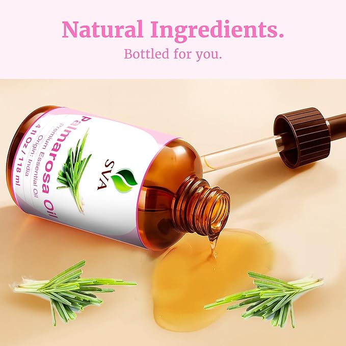 SVA Palmarosa Essential Oil – 4 Fl Oz – 100% Natural Palmarosa Oil - Image 8