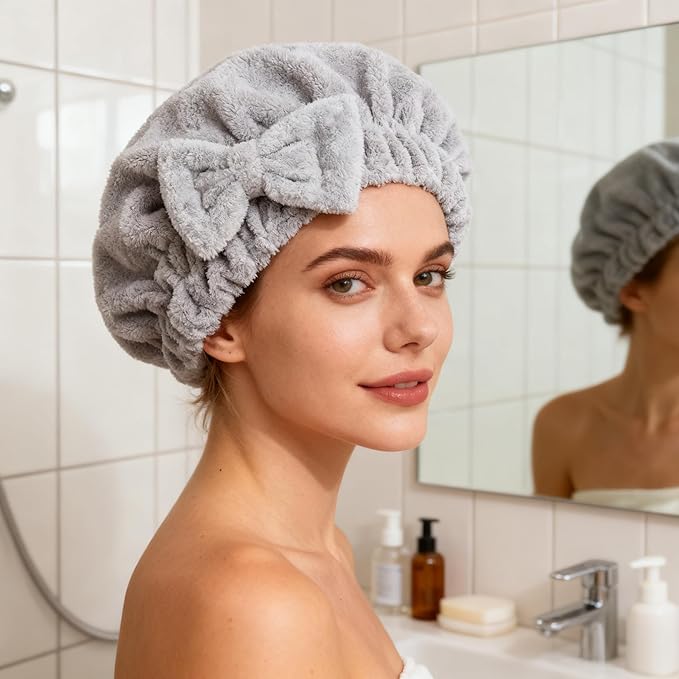 HOPESHINE Microfiber Hair Towel Cap - Image 5
