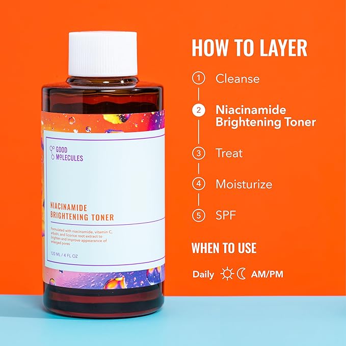 Good Molecules Niacinamide Brightening Toner Pack 3 – 120 ml / 4 fl oz Each | - Image 6