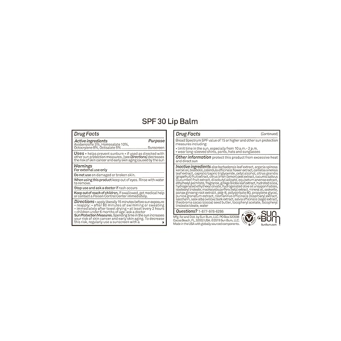 Sun Bum SPF 30 Sunscreen Coconut Lip Balm - Image 8