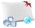 Cooling Pillows for Sleeping 1 Pack, Queen Size Adjustable Shredded Memory Foam by WGAKCED