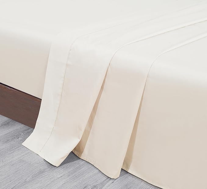 Shunjie.Home Flat Sheet Only Full Size, 400 TC 100% Egyptian Cotton Flat Sheet - Image 3