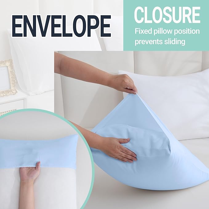 ZPECC Pillow Cases King Size Set of 12, 20x36 Envelope Closure Pillowcases - Image 5