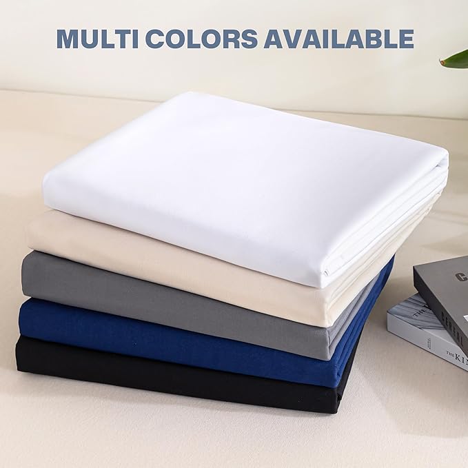 Lavisun Flat Sheets 2 Pack, Hotel Quality Flat Bed Sheets, Brushed Microfiber - Image 7