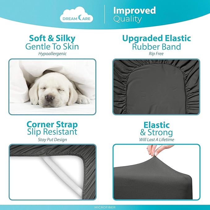 DREAMCARE King Fitted Sheet Only - Image 6
