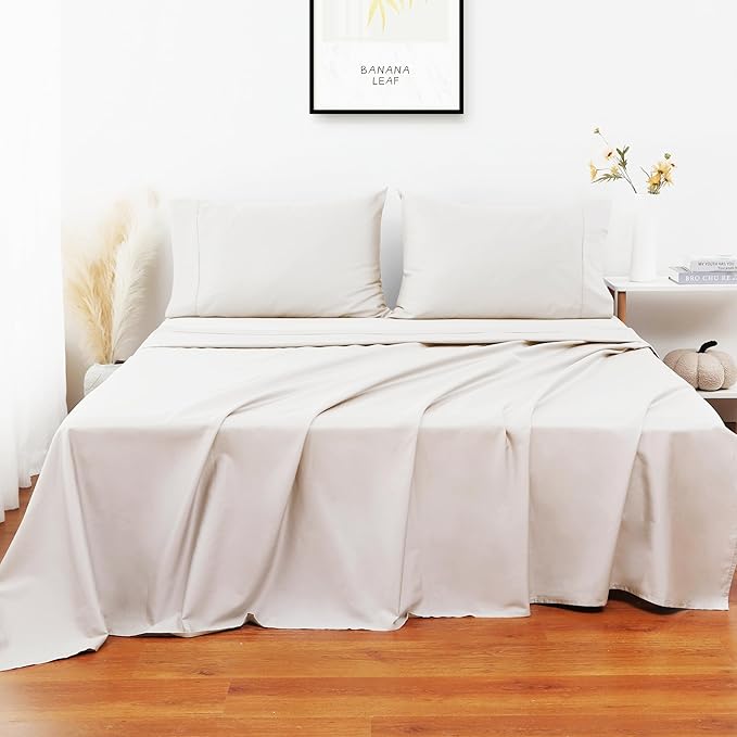 Shunjie.Home Flat Sheet Only Full Size, 400 TC 100% Egyptian Cotton Flat Sheet - Image 5