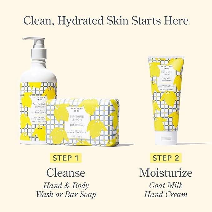 Beekman 1802 Goat Milk Hand Cream – Sunshine Lemon – Scented – 2 oz – - Image 6