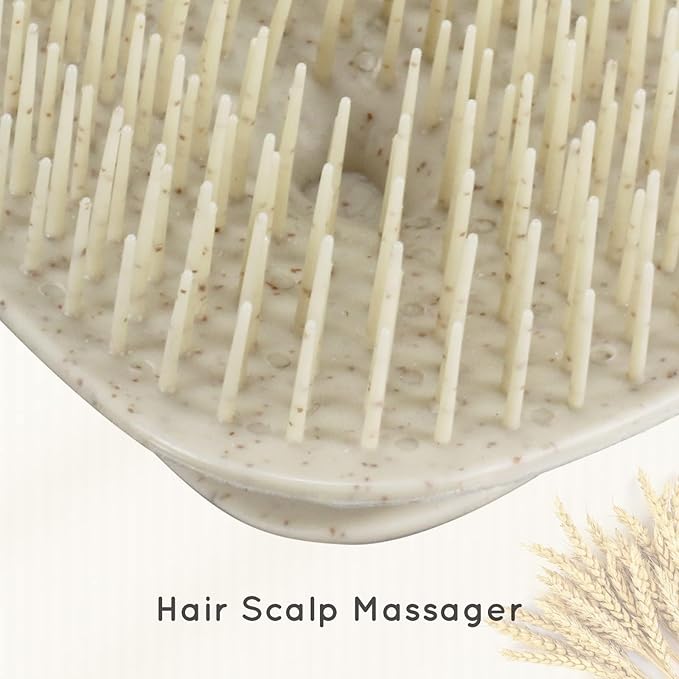 Ecoed 2 PC Scalp Massager Shampoo Brush, Scalp Scrubber & Exfoliator - Image 6