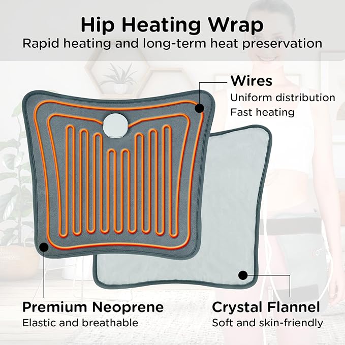Comfytemp Hip Heating Pad Hip Brace, FSA Eligible Items Only List Birthday Gifts - Image 5