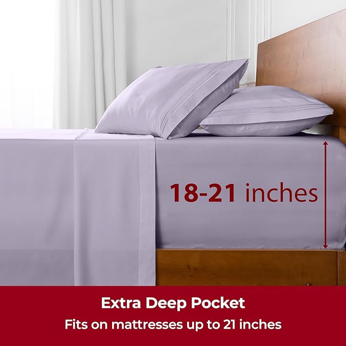 Mellanni Extra Deep King Sheets - Image 6