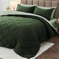MUXHOMO 7 Pieces King Comforter Set, Reversible Bed in a Bag King Size by MUXHOMO