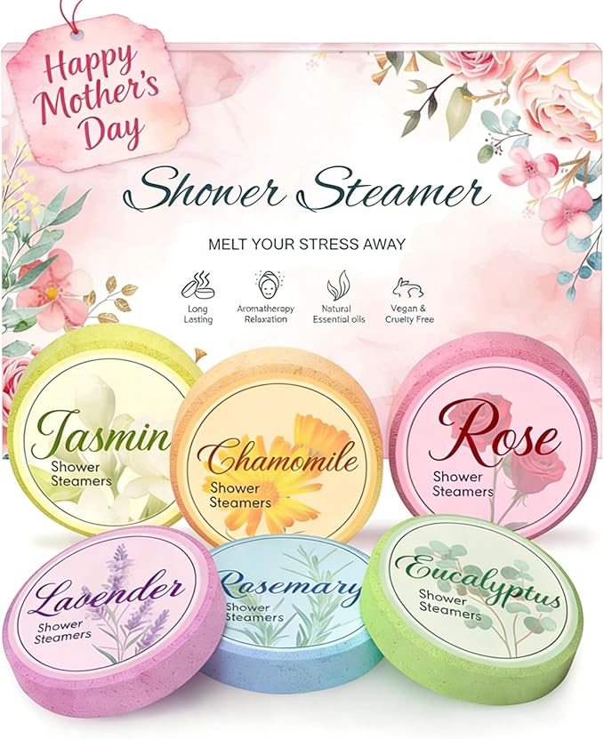 Mothers Day Gifts for Mom Wife Aunt: 6 Pack Shower Steamers Aromatherapy by Eletorot