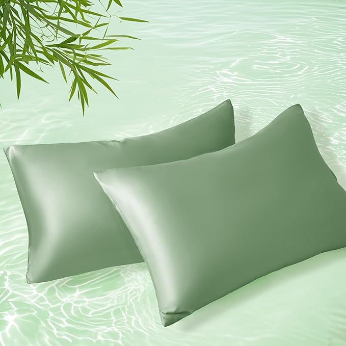 Homiest Cooling Pillow Cases King Size Set of 2, 100% Rayon Derived from Bamboo by Homiest
