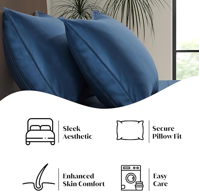 Luxury Bamboo Market | King Envelope Pillowcase Set | 100% Viscose Made from - Image 4
