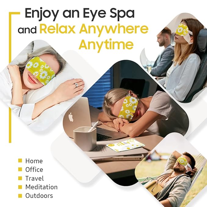 BeHoomi 20Packs Steam Eye Mask, Heated Eye Mask Warm Compress - Image 6