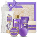 Spa Luxetique Gifts for Women Relaxing Lavender Gift for Womens 8pcs Spa Gift by SPALUXETIQUEWORLD