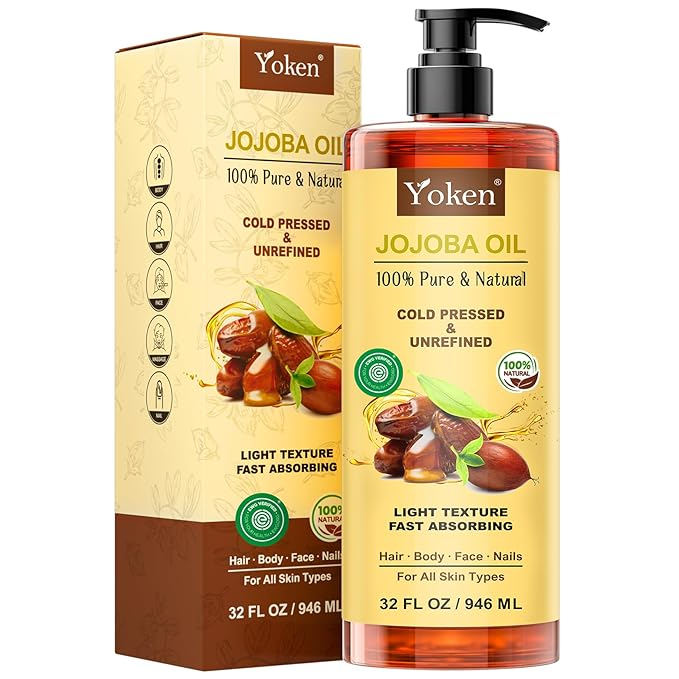 Yoken 32 fl oz 100% Pure Jojoba Carrier Oil by Yoken