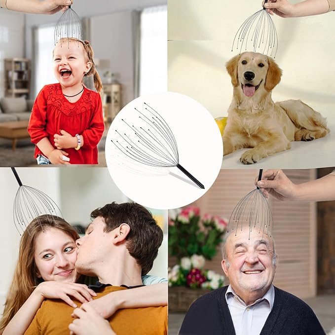 Svjetiq 2 Pack Head Massager Scalp Massager 20 Fingers Handheld Scalp Scratcher - Image 4