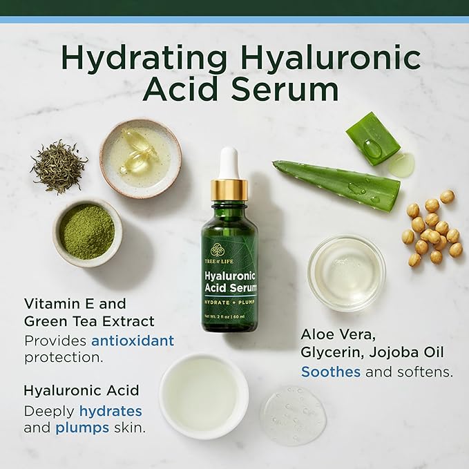 Tree of Life Beauty Hyaluronic Acid Serum, Skin Brightening Face Oil - Image 2