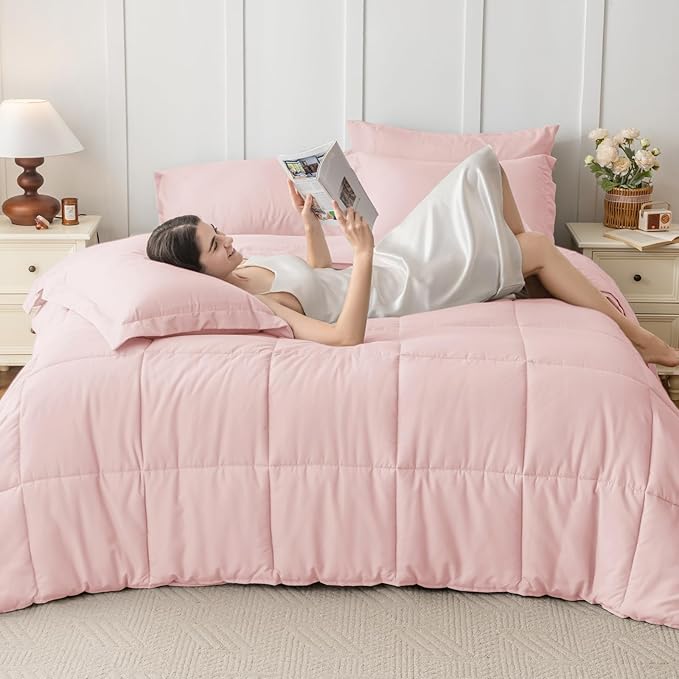JOLLYVOGUE California King Comforter Set, Ultra-Soft Bed in a Bag Cal King Size - Image 7