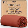 Bambaw 100% Viscose Derived from Bamboo Full Fitted Sheet Size, 15’’ Deep by Bambaw