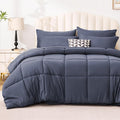 Love's cabin California King Comforter Set Indigo Blue, 7 Pieces California by Lovescabin