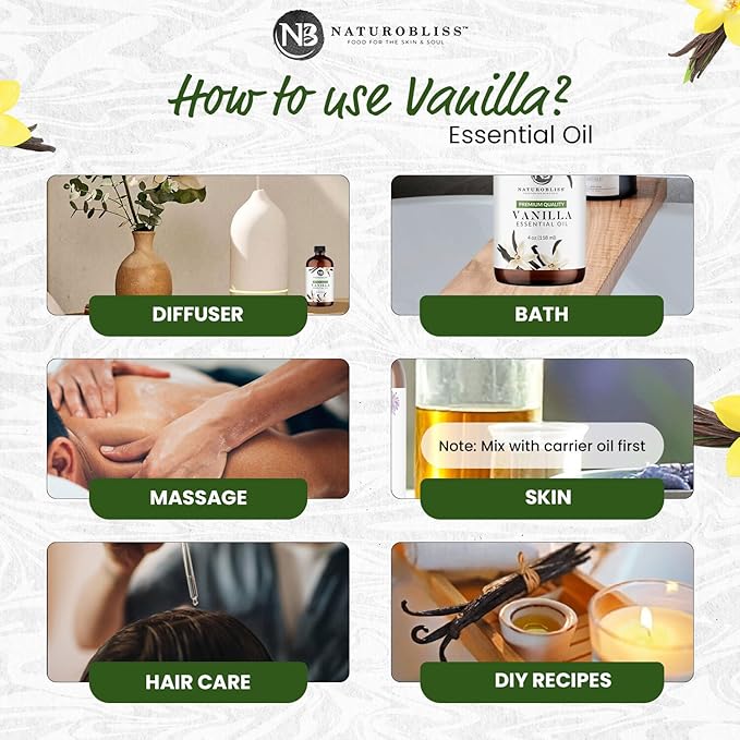 NaturoBliss Vanilla Essential Oil Premium Quality - Image 4