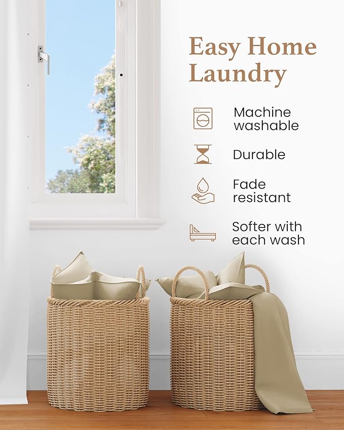 1000 TC Taupe Standard Pillowcases Set of 2 100% Egyptian Cotton Pillow Cases - Image 5