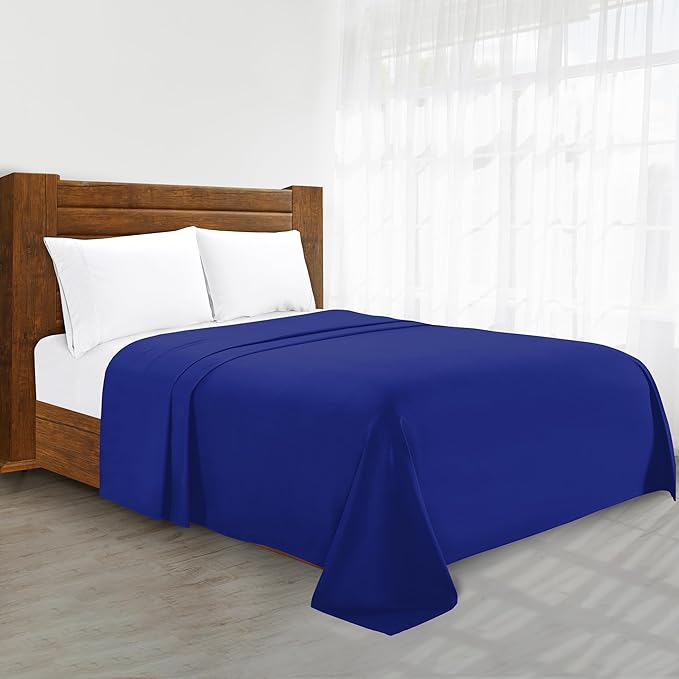 Elegant Comfort Wrinkle-Free 1500 Premier Hotel Quality 1-Piece Flat Sheet by ELEGANTCOMFORT
