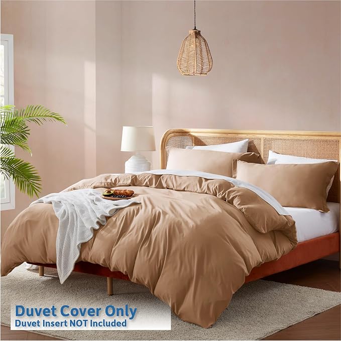 Nestl Mocha Brown Duvet Cover Queen Size - Image 2