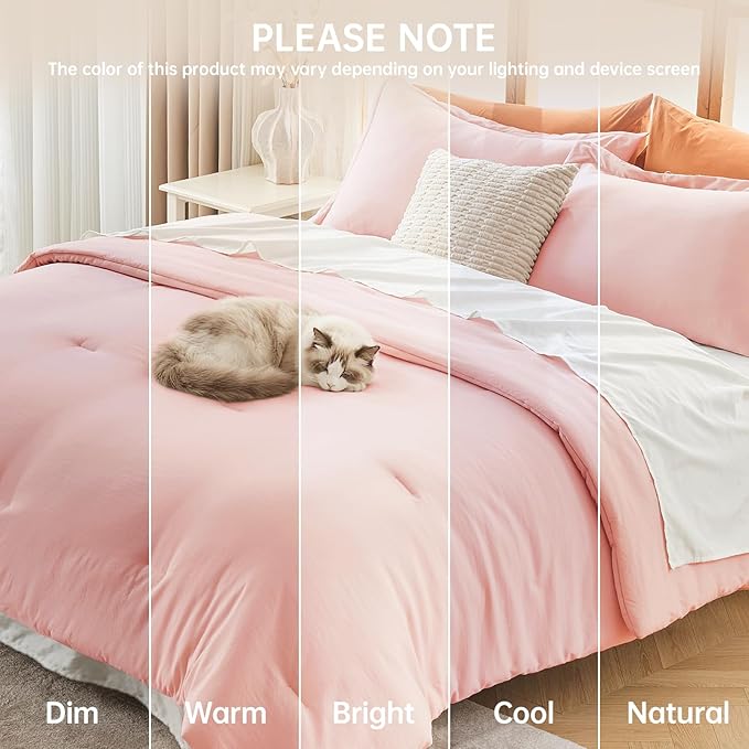 MUXHOMO Full Comforter Sets, All Season Ultra Soft Down Alternative Bedding - Image 9