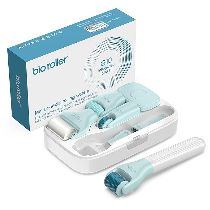 10 In 1 roller kit Face Massager Jade Ice Roller Microneedling Derma Rolling - Image 2