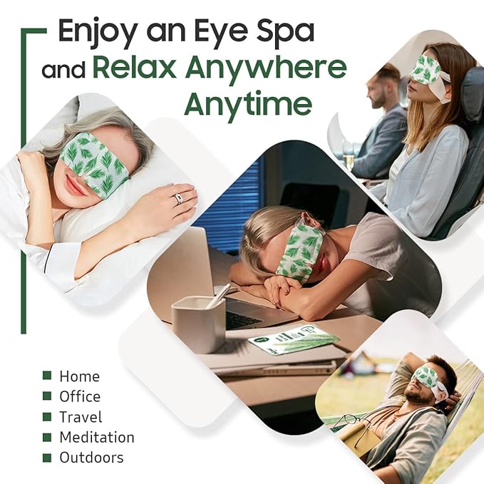 BeHoomi 20Packs Steam Eye Mask, Heated Eye Mask Warm Compress - Image 6