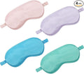 4 Pcs Silk Eye Mask for Sleeping Soft Satin Sleep Mask by Geyoga