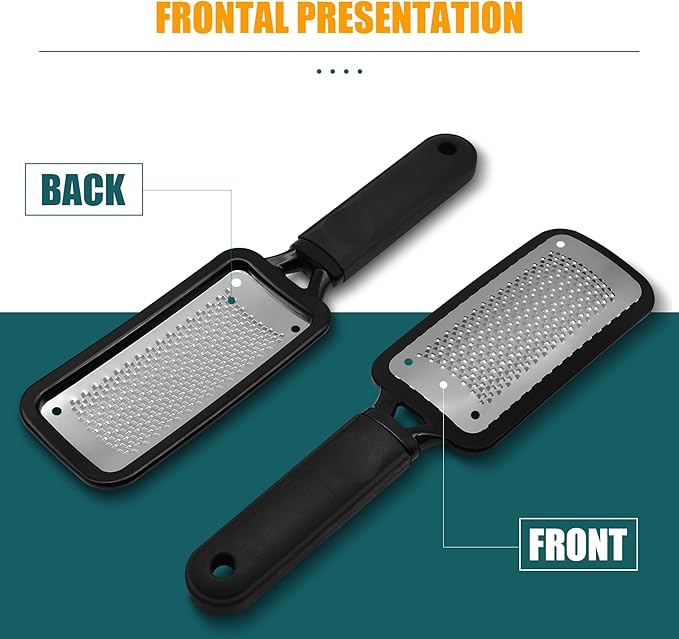 Foot File Foot Scrubber Pedicure, Professional Foot Grater Rasp Scraper Corns - Image 5