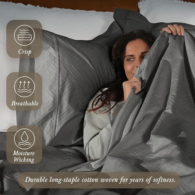 Threadmill Luxury 100% Cotton King Sheets - Image 3