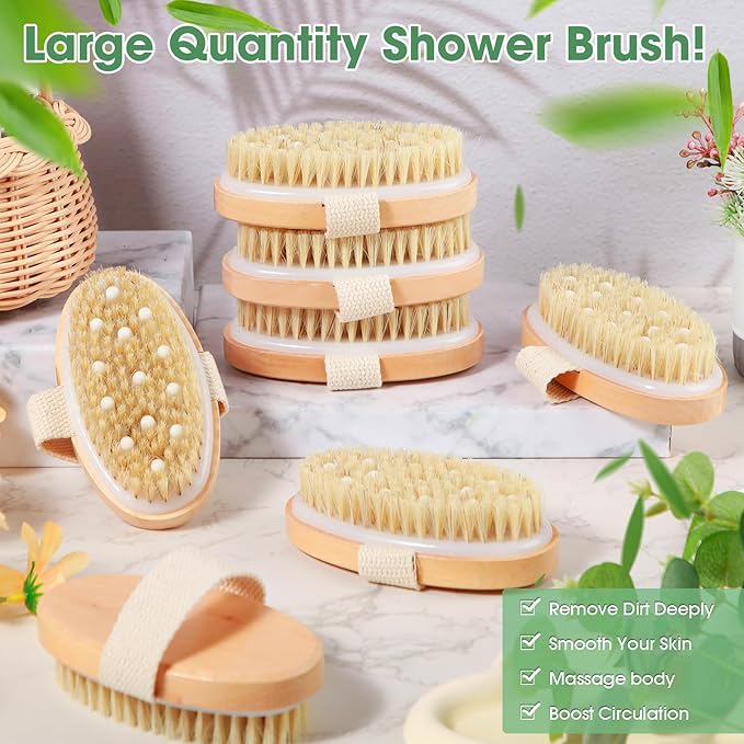 Gejoy 2 Pcs Dry Brushing Body Brush - Image 4