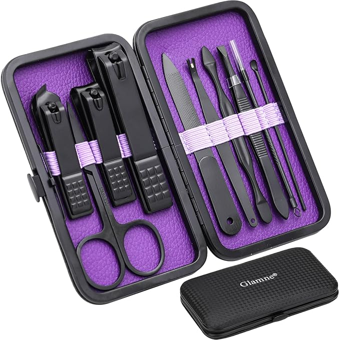 Glamne Manicure Set Nail Clippers Kit Professional Stainless Steel Nail Care by Unknown