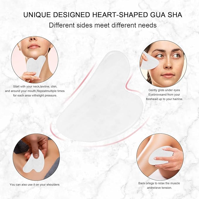 Jade Roller for Face, Facial Roller Massager Skin Care Tool, Gua Sha Facial - Image 4