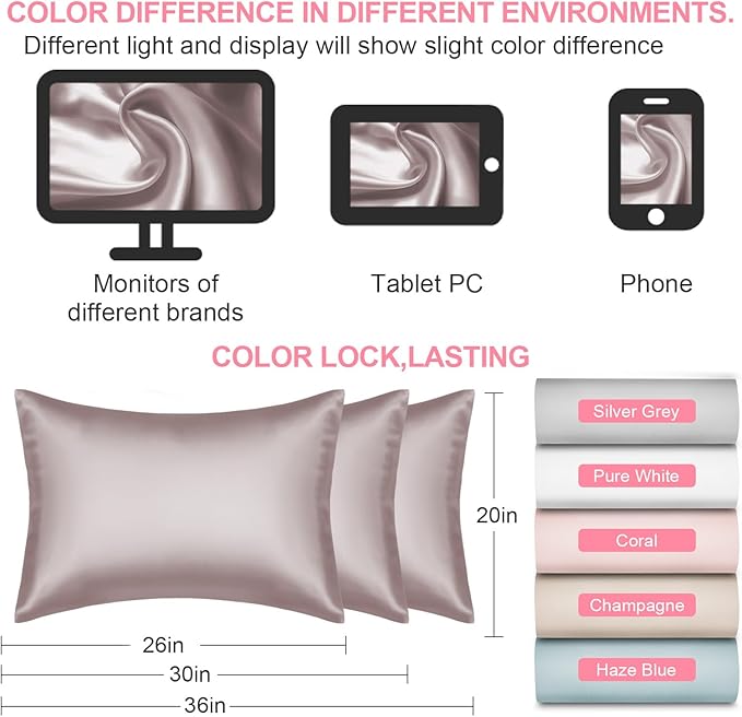 Silk Pillow Cases Standard Size - Image 7