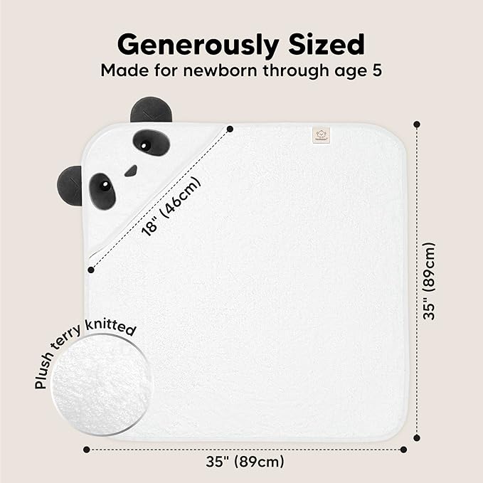 KeaBabies Hooded Baby Towel for Newborn - Image 4