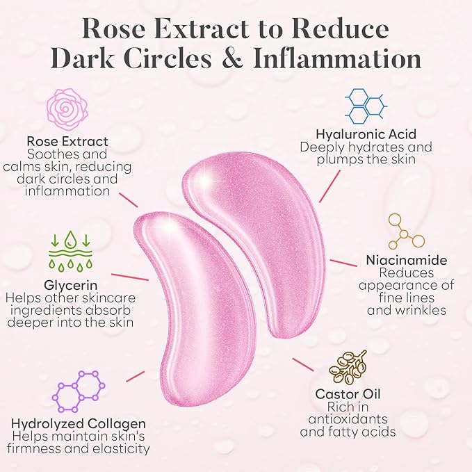 BLOOMORA Rose Under Eye Patches - Image 2