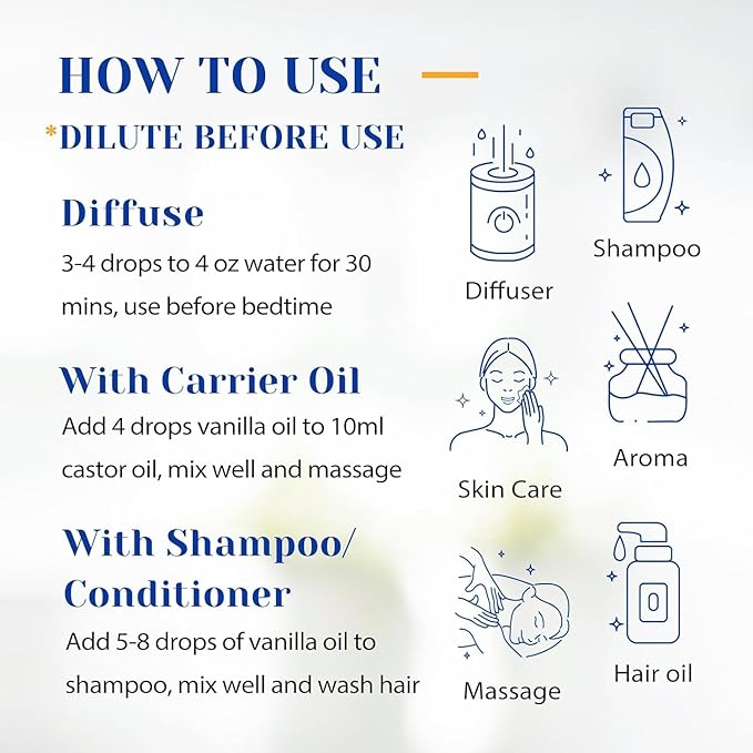 HIQILI Vanilla Essential Oil, 100% Pure Natural, Beginner-Friendly - Image 8