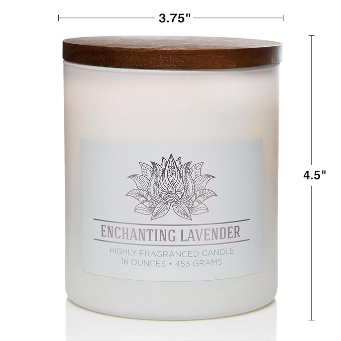 Carolina Enchanting Lavender Scented Candle, 16 oz Wellness Relaxing - Image 5
