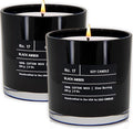 Lulu Candles | Black Amber | Luxury Scented Soy Jar Candle | Hand Poured in The by LULUCANDLES