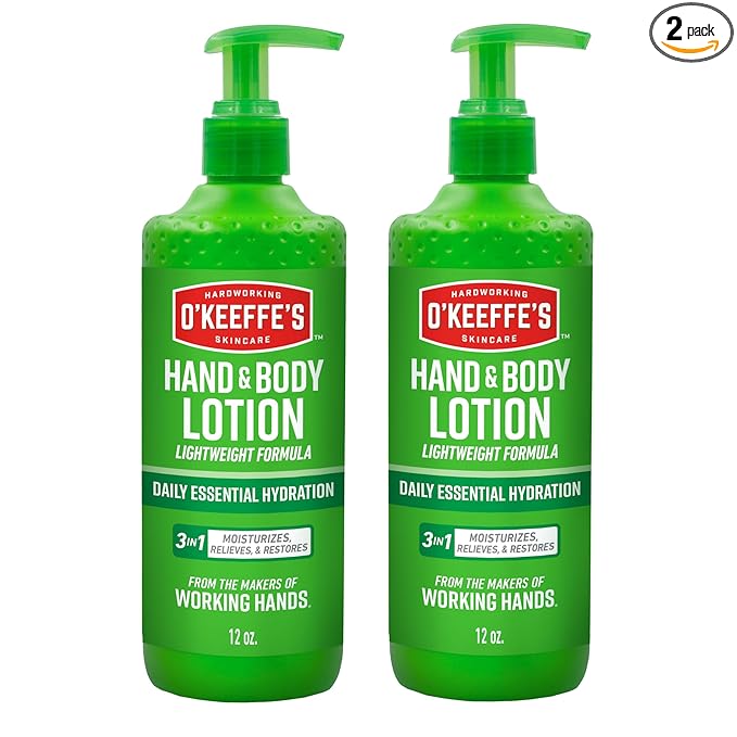 O'Keeffe's Hand and Body Lotion - 12 oz Pump - Daily Essential Hydration by OKeeffes