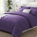 CozyLux Queen Comforter Set Purple, 7 Pieces Bed in a Bag, All Season Bedding by CozyLux