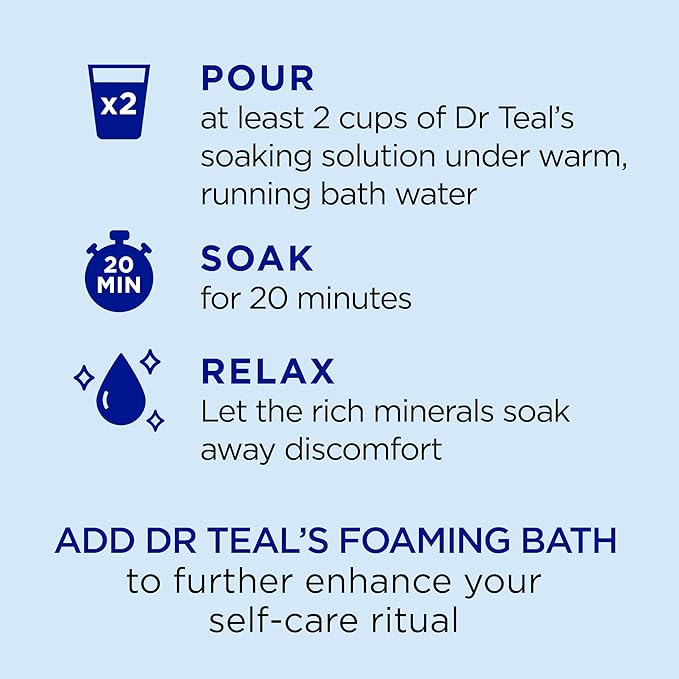 Dr Teal's Pure Epsom Salt, Lavender & Eucalyptus Duo Bundle, 3 lbs - Image 4